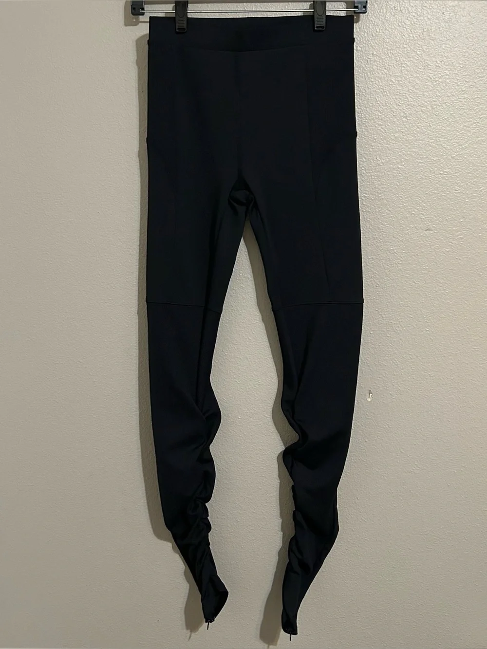 ALO Yoga Black Ribbed High Waist Goddess Athletic Leggings Women’s Size Small